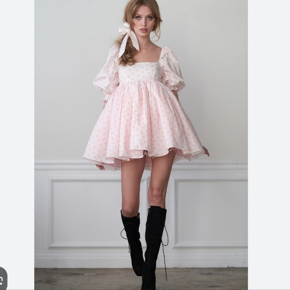 Selkie Parfait Poet Puff Dress - Picture 16 of 16